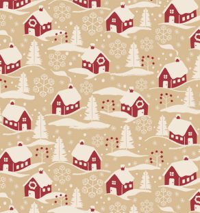 Home for Christmas Kraft Wrapping Paper (36 sq. ft.) | Innisbrook Wraps