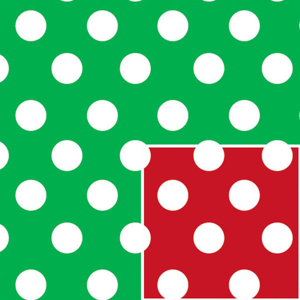 Christmas Reversible Wrapping Paper, Red, Green And Kraft, Snowflakes,  Polka Dots, Stripes And Holly, 4-Rolls, 80 Total Sq. Ft.