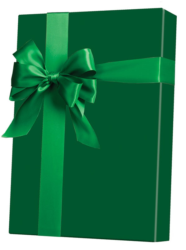 1 Pack, Hunter Green Soft Touch Wrapping Paper, 24 x 833', Full