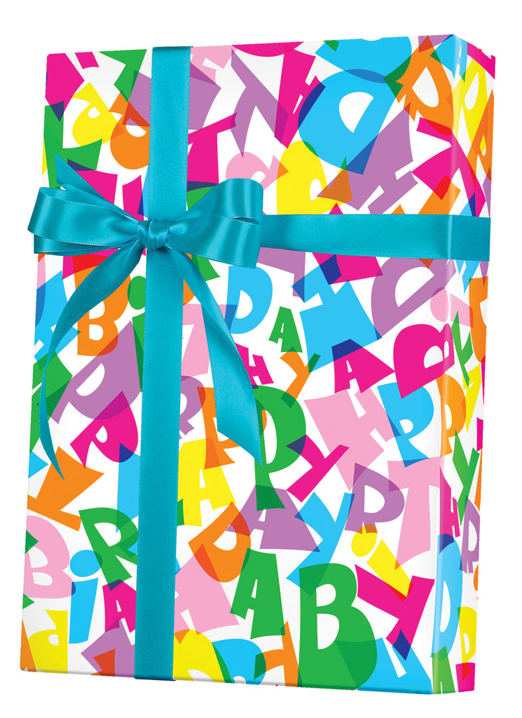 Happy Birthday Gift Wrap Wedding Wrapping Paper for A Large Gift