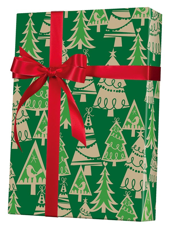 Holiday Forest Kraft Wrapping Paper (36 Sq. ft.) | Innisbrook Wraps