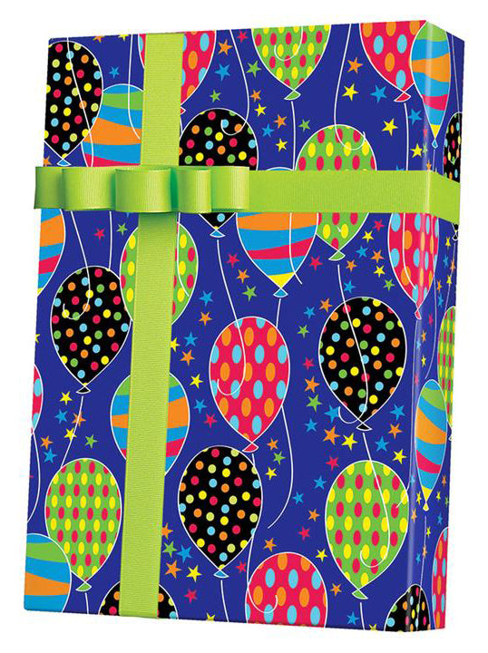 Party Balloons Wrapping Paper (36 Sq. ft.) | Innisbrook Wraps