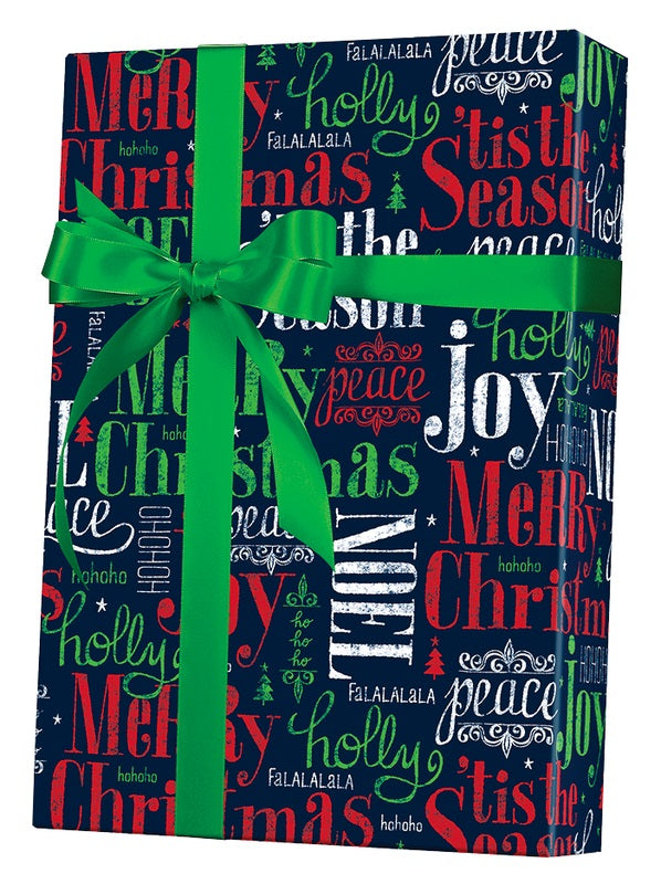 Christmas Bulbs Reversible Wrapping Paper (36 Sq. ft.) | Innisbrook Wraps