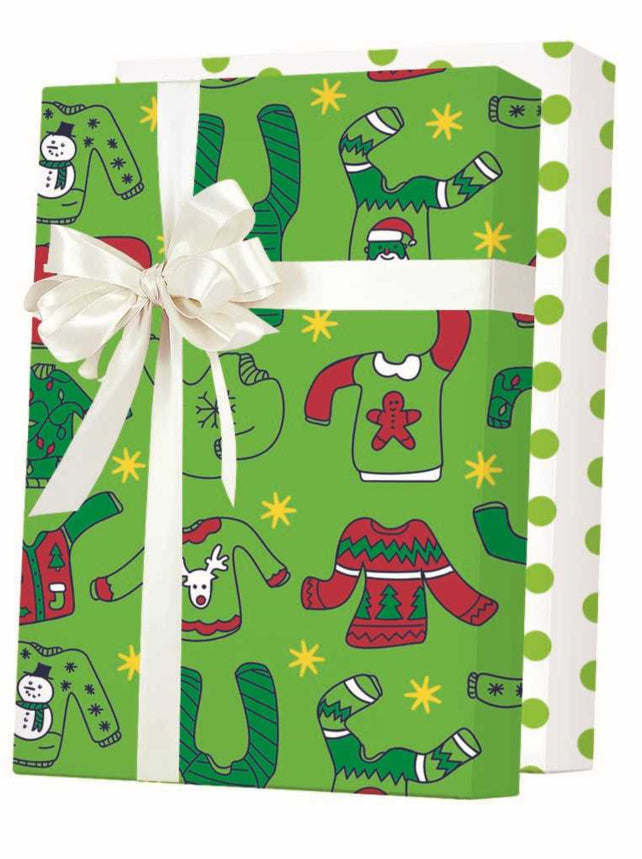 Snowy Santa Wrapping Paper (36 sq. ft.)