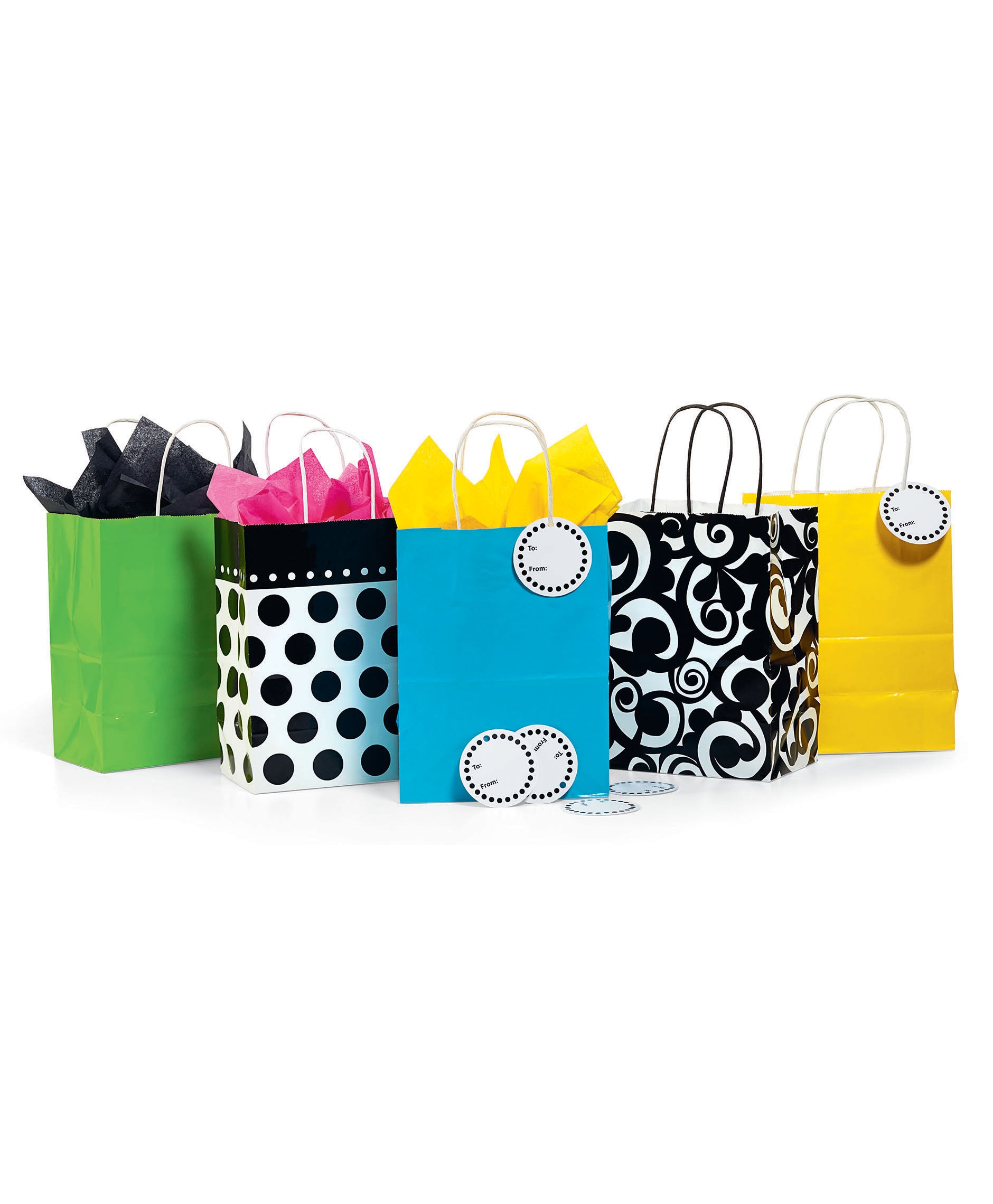 Bright and Bold Gift Bags & Tags