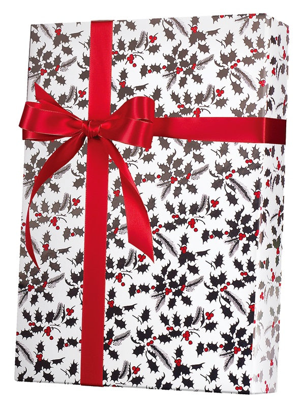 Black and White Christmas Wrapping Paper